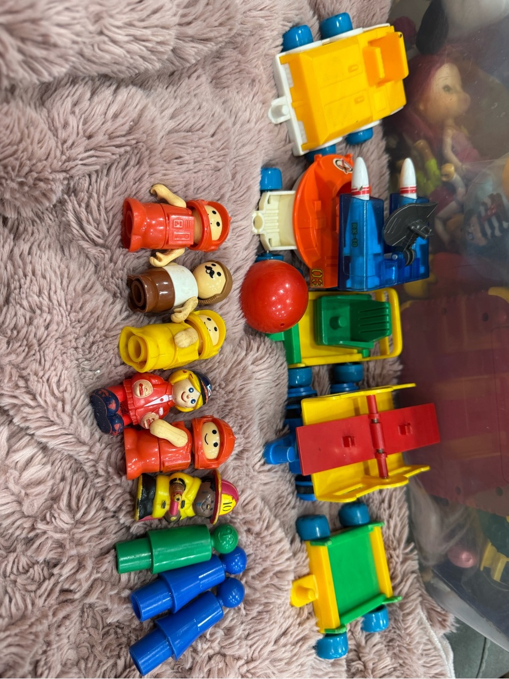 Vintage playmates fisher price toys